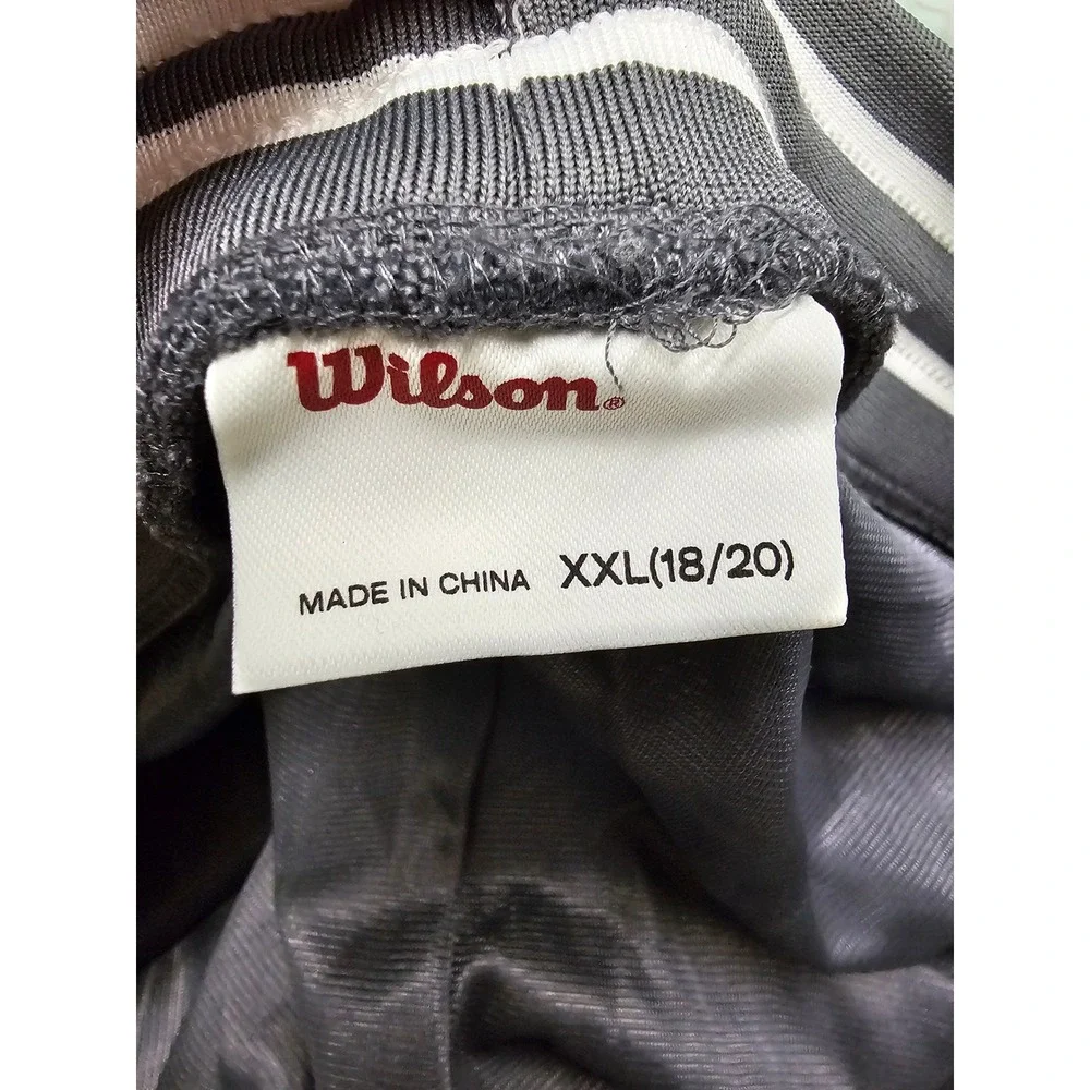 Wilson Boys Mesh Basketball Shorts Grey Polyester Athletic Size XXL